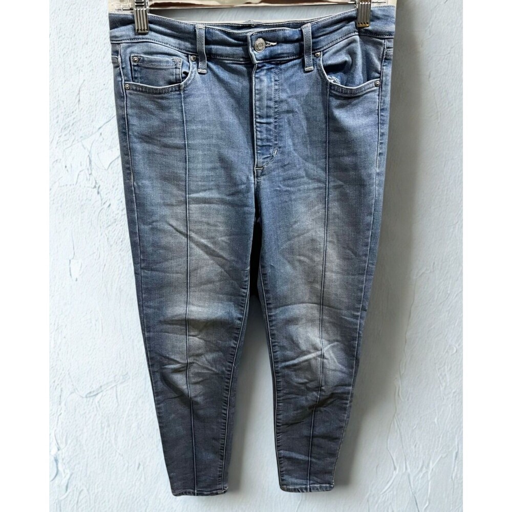 Ella Moss Jeans Womens 28 Skinny Ankle High Rise Blue Stretch Denim